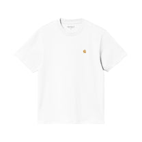 Carhartt WIP Women's S/S Chase T-Shirt White / Gold
