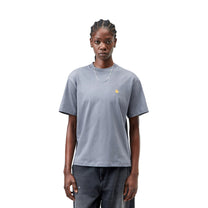 Carhartt WIP Women's S/S Chase T-Shirt Shady Blue / Gold
