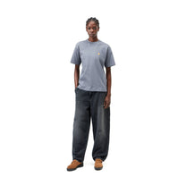 Carhartt WIP Women's S/S Chase T-Shirt Shady Blue / Gold
