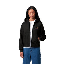 Carhartt WIP Women's Hooded American Script Jacket Black