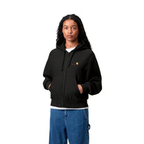 Carhartt WIP Women's Hooded American Script Jacket Black