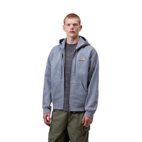 Carhartt WIP Hooded American Script Jacket Shady Blue