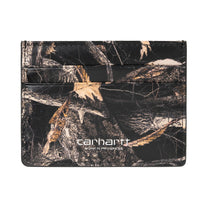 Carhartt WIP Vegas Cardholder Camo Feather Tree, Black / Silver