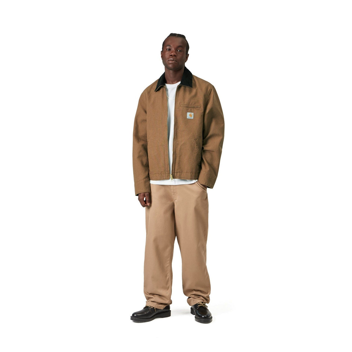 Carhartt WIP Detroit Jacket (Summer) Hamilton Brown / Tobacco, Rinsed