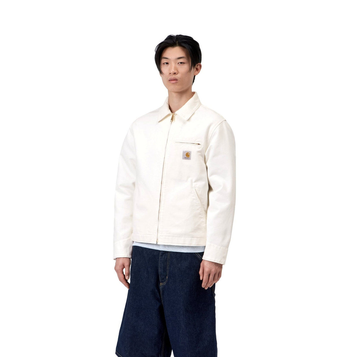 Carhartt WIP Detroit Jacket (Summer) Wax / Wax, Rinsed