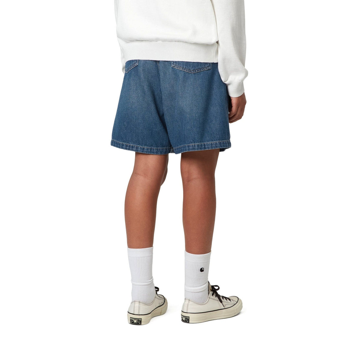 Carhartt WIP Women's Alta Short Blue, Dark used wash