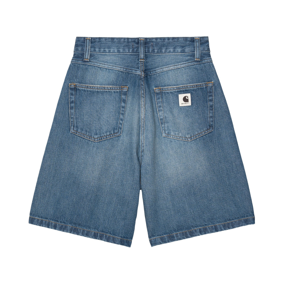 Carhartt WIP Women's Alta Short Blue, Dark used wash