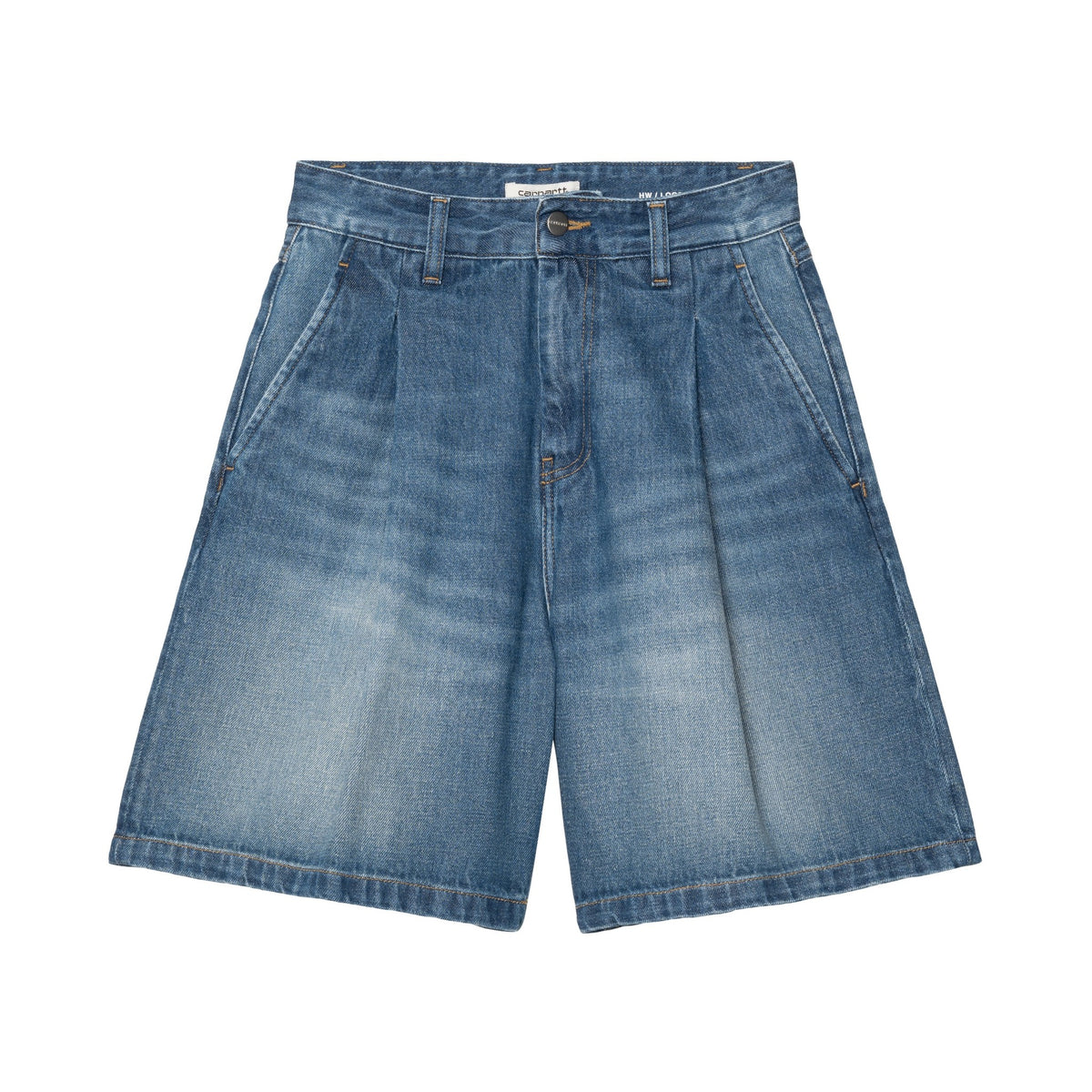 Carhartt WIP Women's Alta Short Blue, Dark used wash
