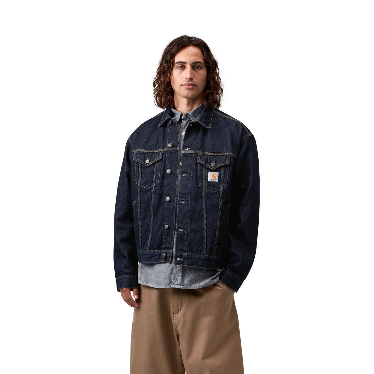 Carhartt WIP Helston Jacket Blue, Rinsed