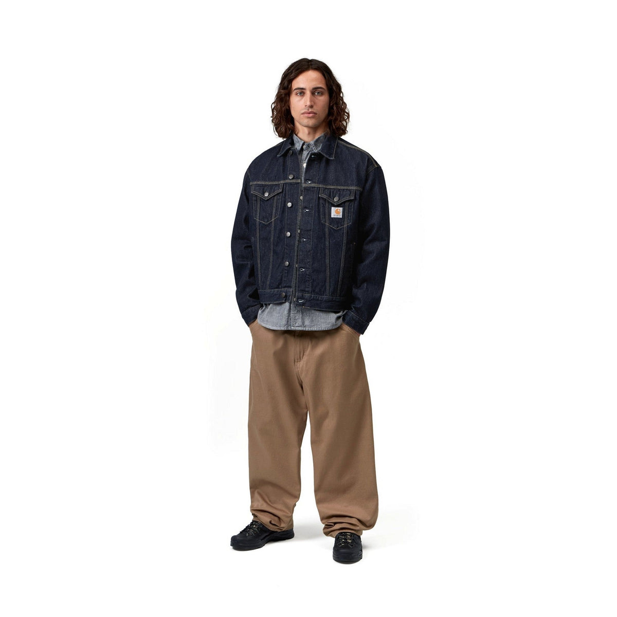 Carhartt WIP Helston Jacket Blue, Rinsed