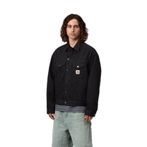 Carhartt WIP Helston Jacket Black, Rinsed
