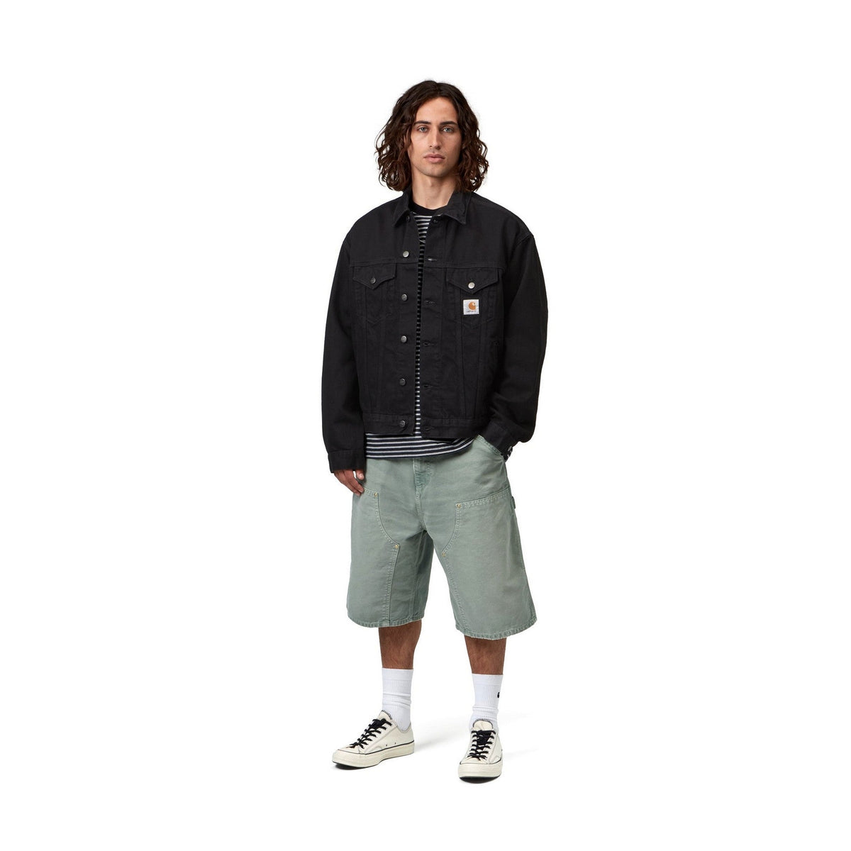 Carhartt WIP Helston Jacket Black, Rinsed