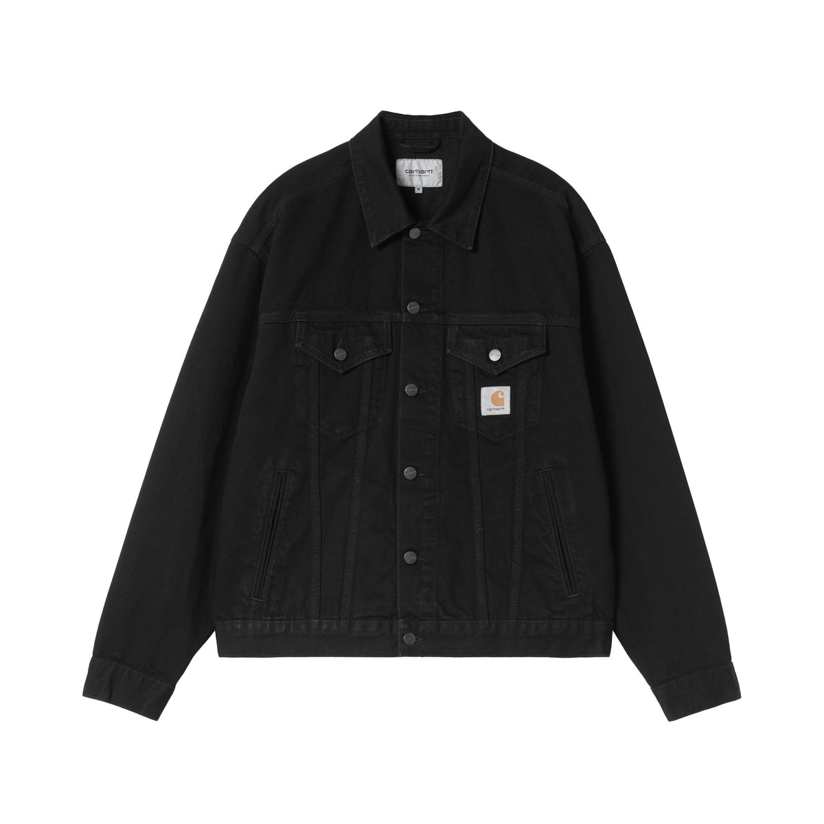 Carhartt WIP Helston Jacket Black, Rinsed
