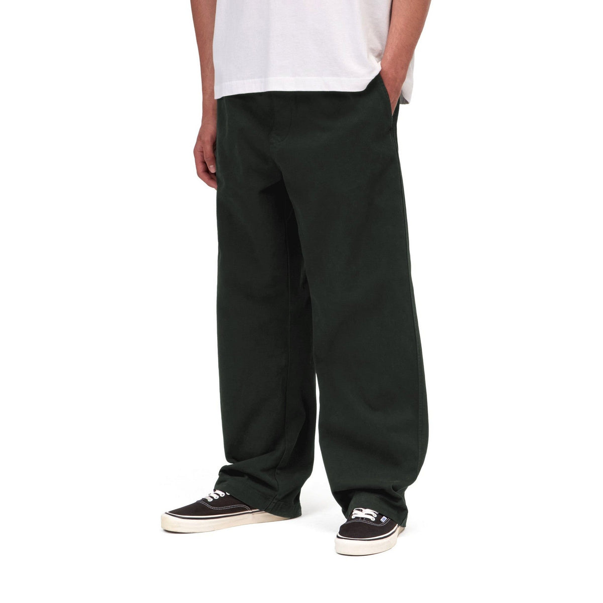 Carhartt WIP Floyde Pant Raven, Garment dyed