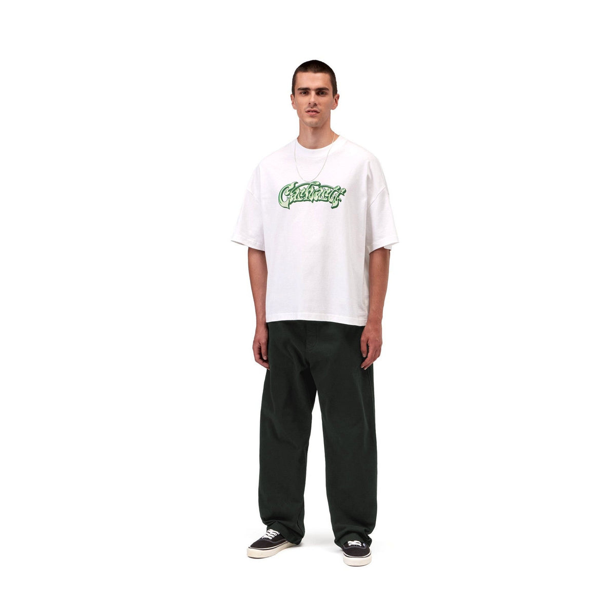 Carhartt WIP Floyde Pant Raven, Garment dyed