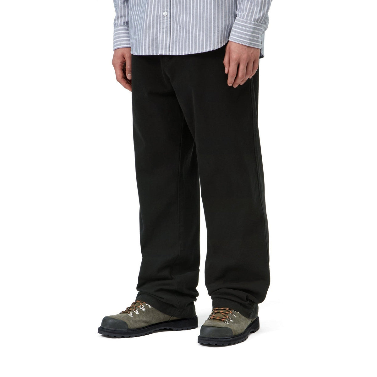 Carhartt WIP Floyde Pant Black, Garment dyed