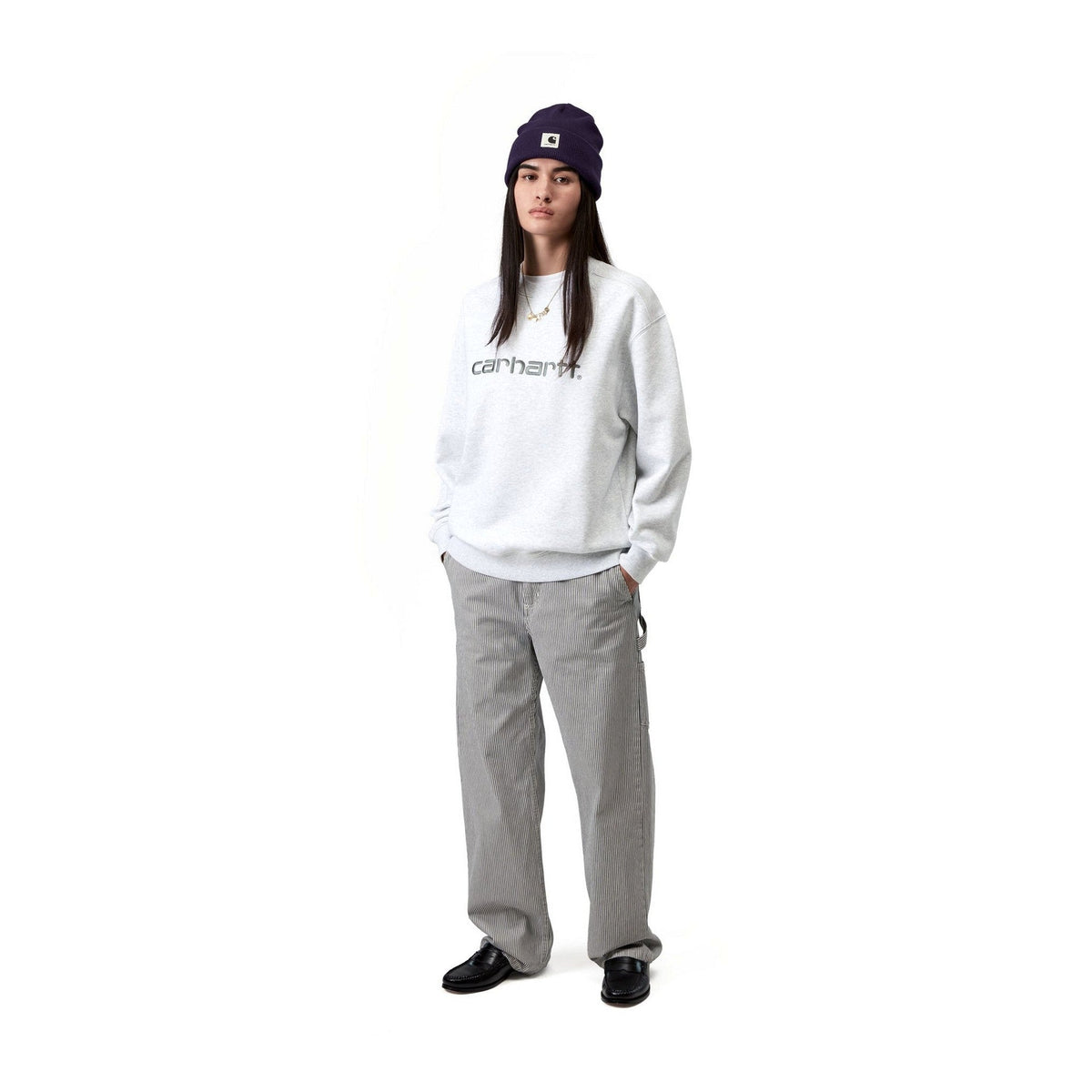 Carhartt WIP Women's Carhartt Sweatshirt Ash Heather / Velvet Green