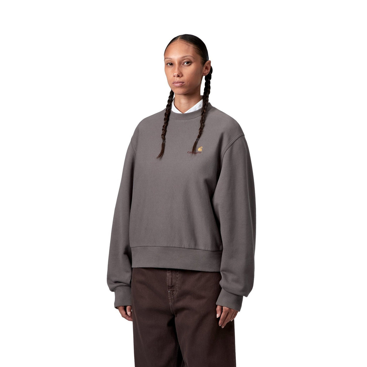 Carhartt WIP Women's American Script Sweatshirt Porphyry