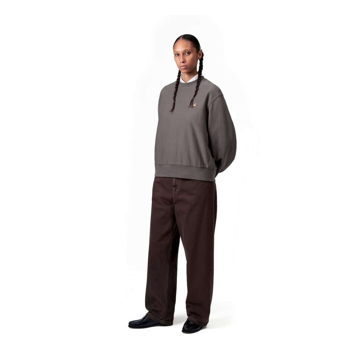 Carhartt WIP Women's American Script Sweatshirt Porphyry