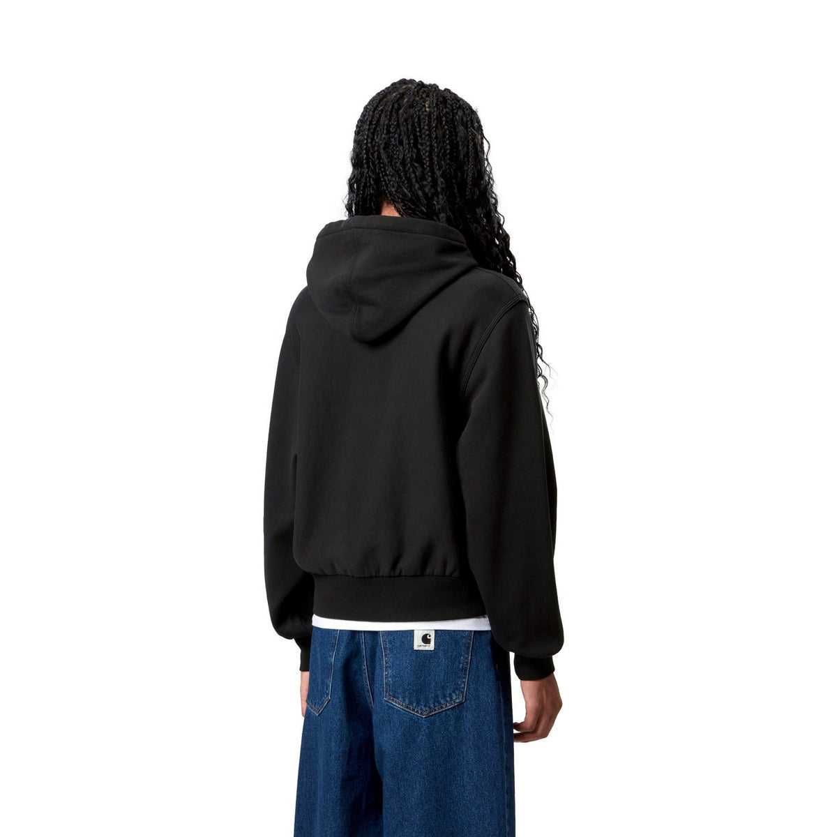 Carhartt WIP Women's Hooded American Script Sweatshirt Black