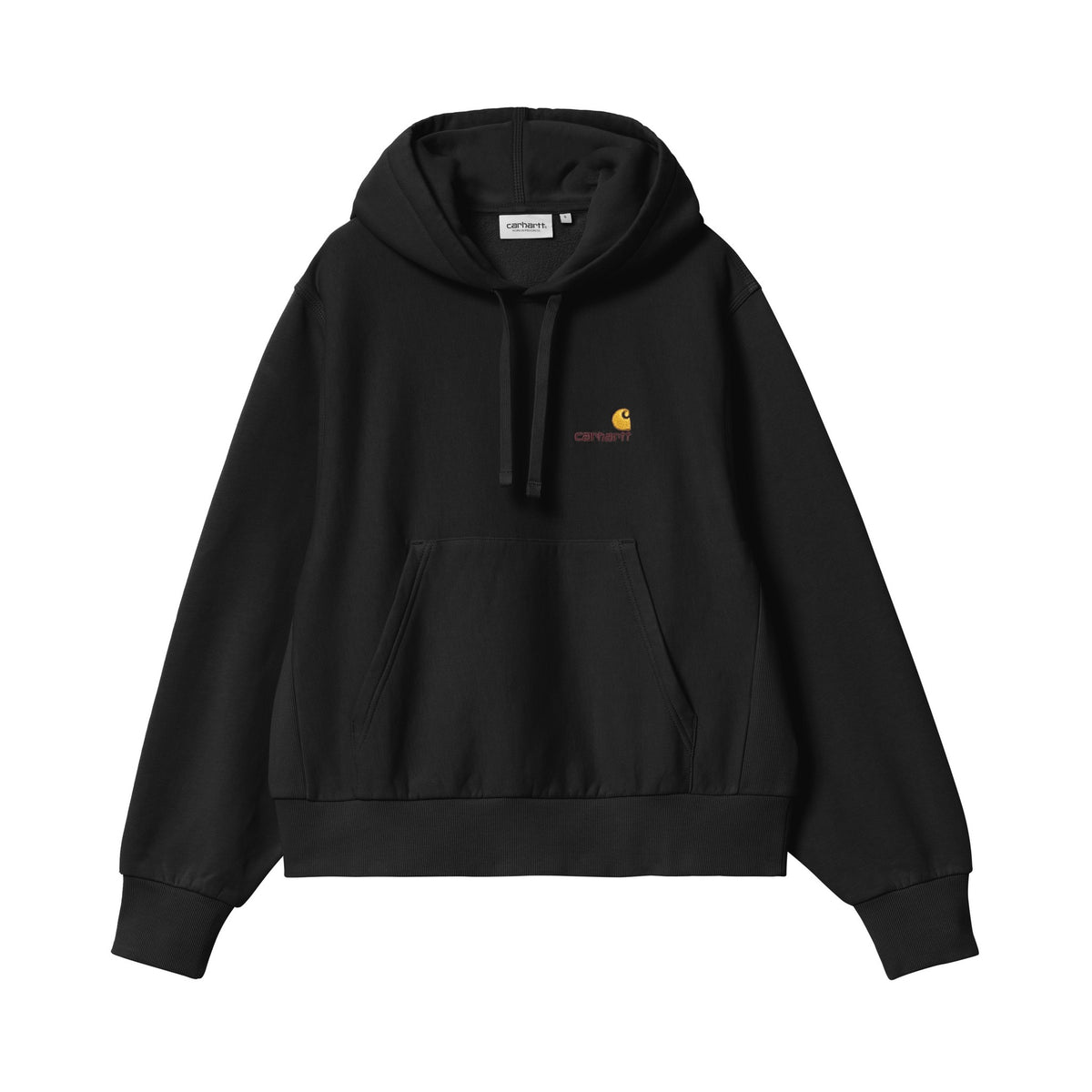 Carhartt WIP Women's Hooded American Script Sweatshirt Black