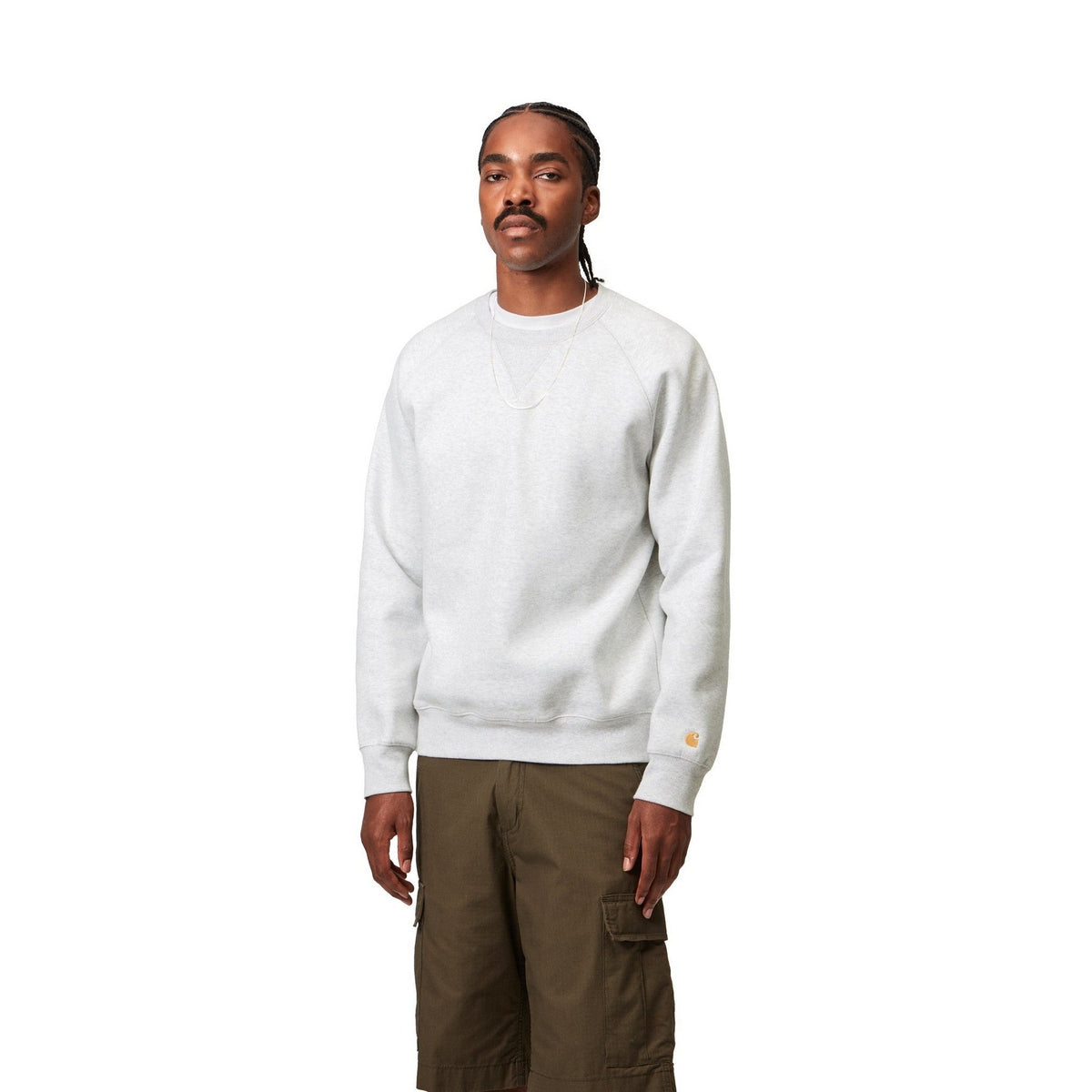Carhartt WIP Chase Sweatshirt Ash Heather / Gold
