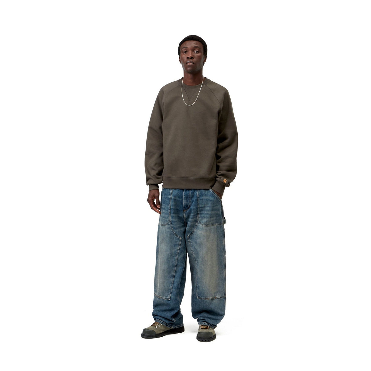 Carhartt WIP Chase Sweatshirt Shungite / Gold