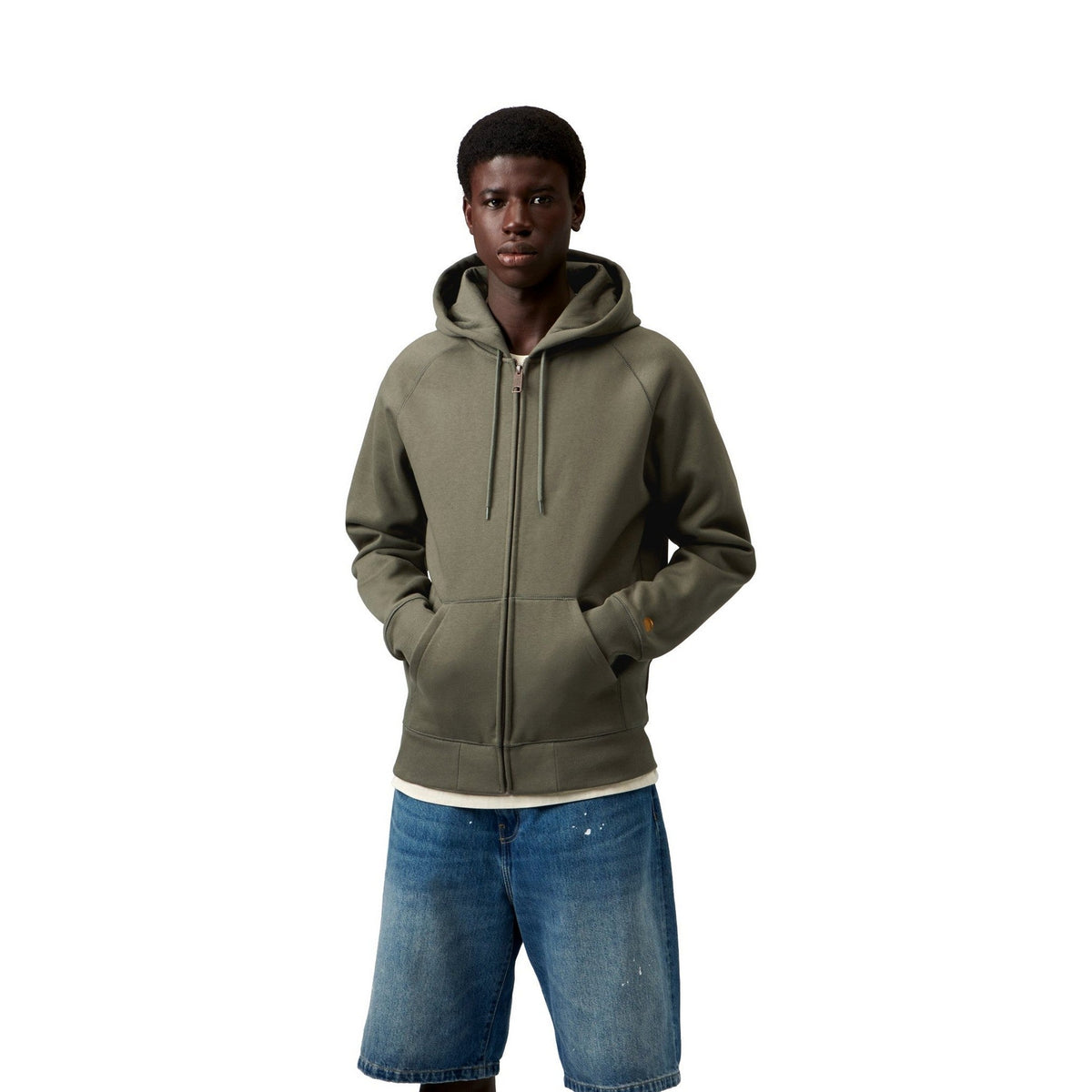 Carhartt WIP Hooded Chase Jacket Leaf / Gold