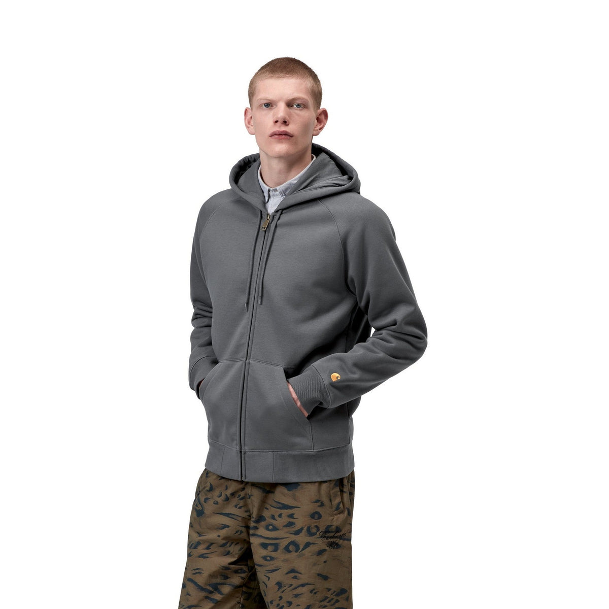 Carhartt WIP Hooded Chase Jacket Styx / Gold