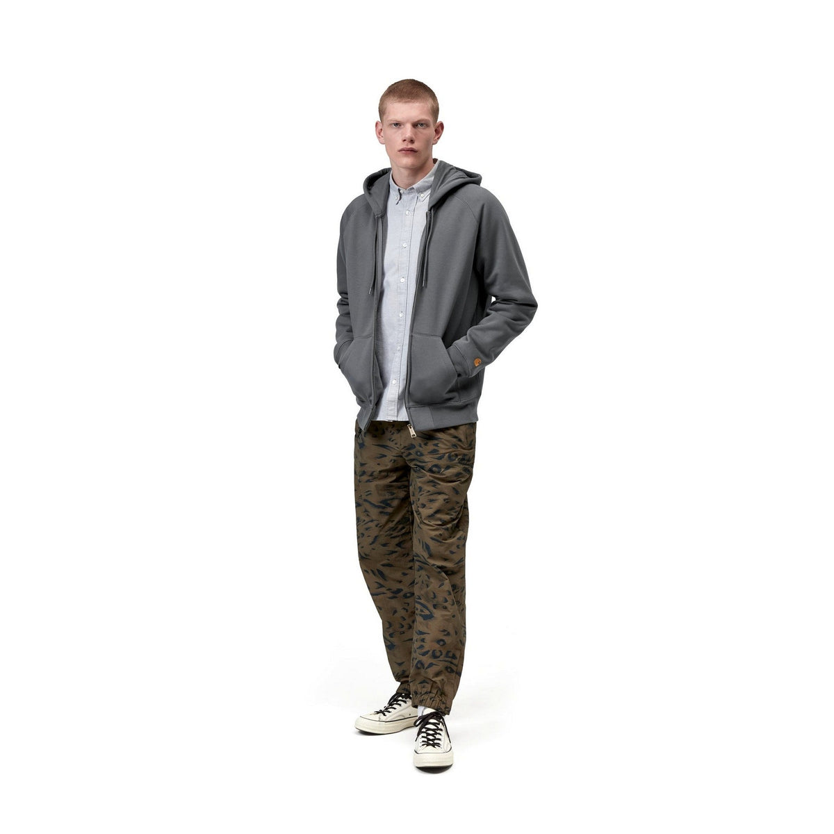 Carhartt WIP Hooded Chase Jacket Styx / Gold