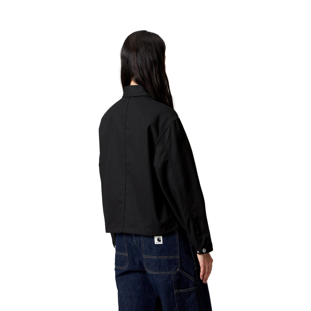 Carhartt WIP Women's Simple Shirt Jac Black, Rigid