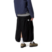 Carhartt WIP Women's Cargo Skirt Long Black, Rinsed