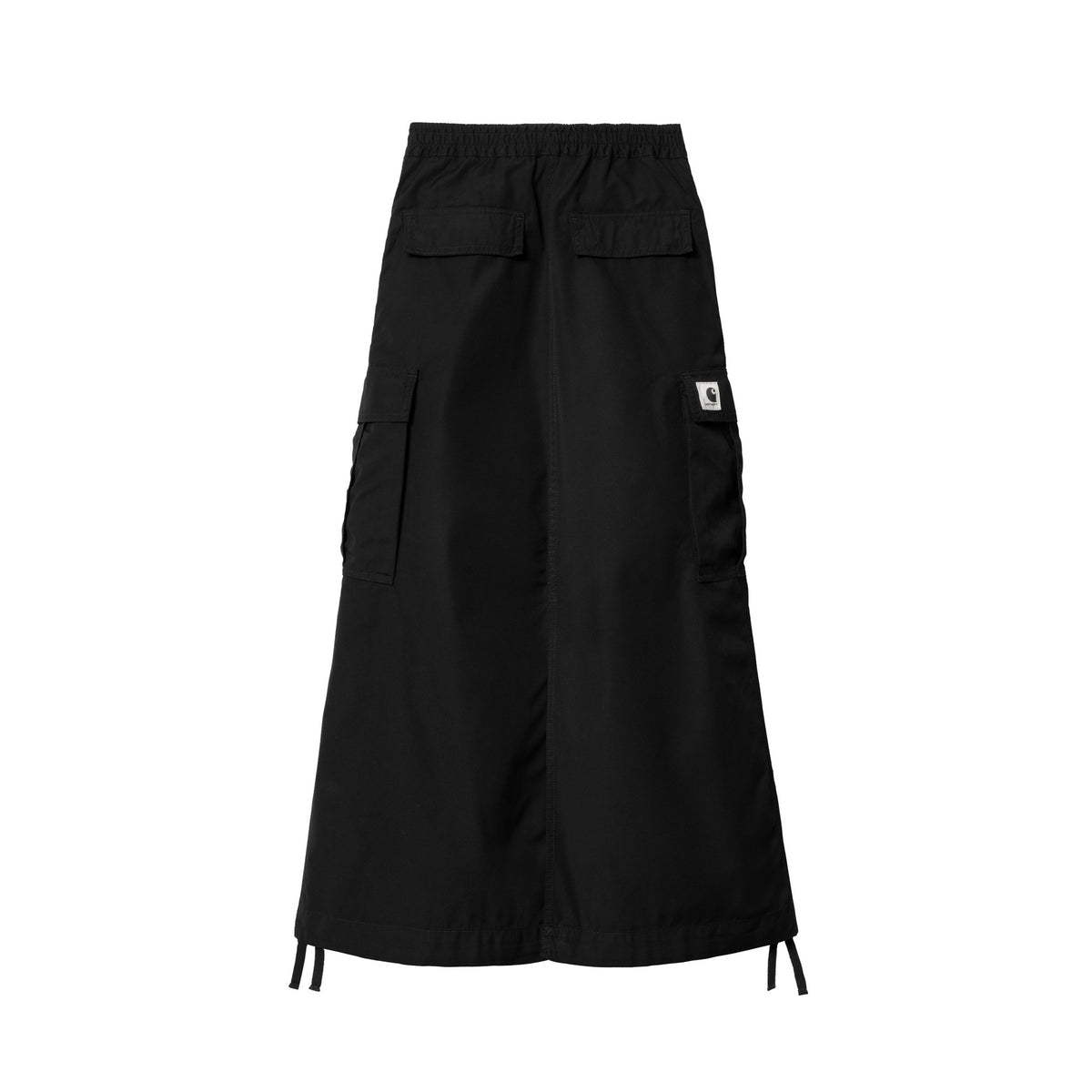 Carhartt WIP Women's Cargo Skirt Long Black, Rinsed
