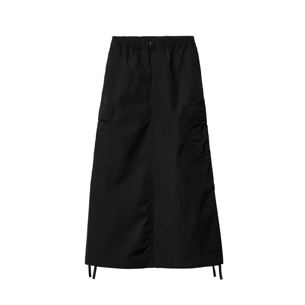 Carhartt WIP Women's Cargo Skirt Long Black, Rinsed