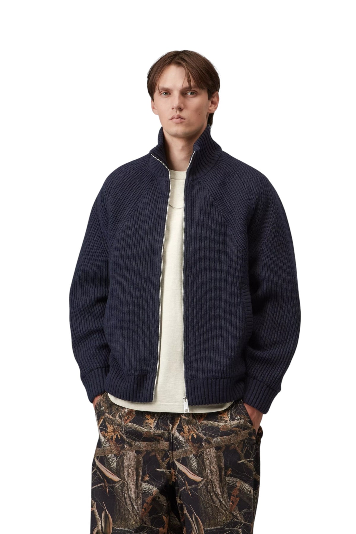 Carhartt WIP Banley Sweater Jacket Dark Navy