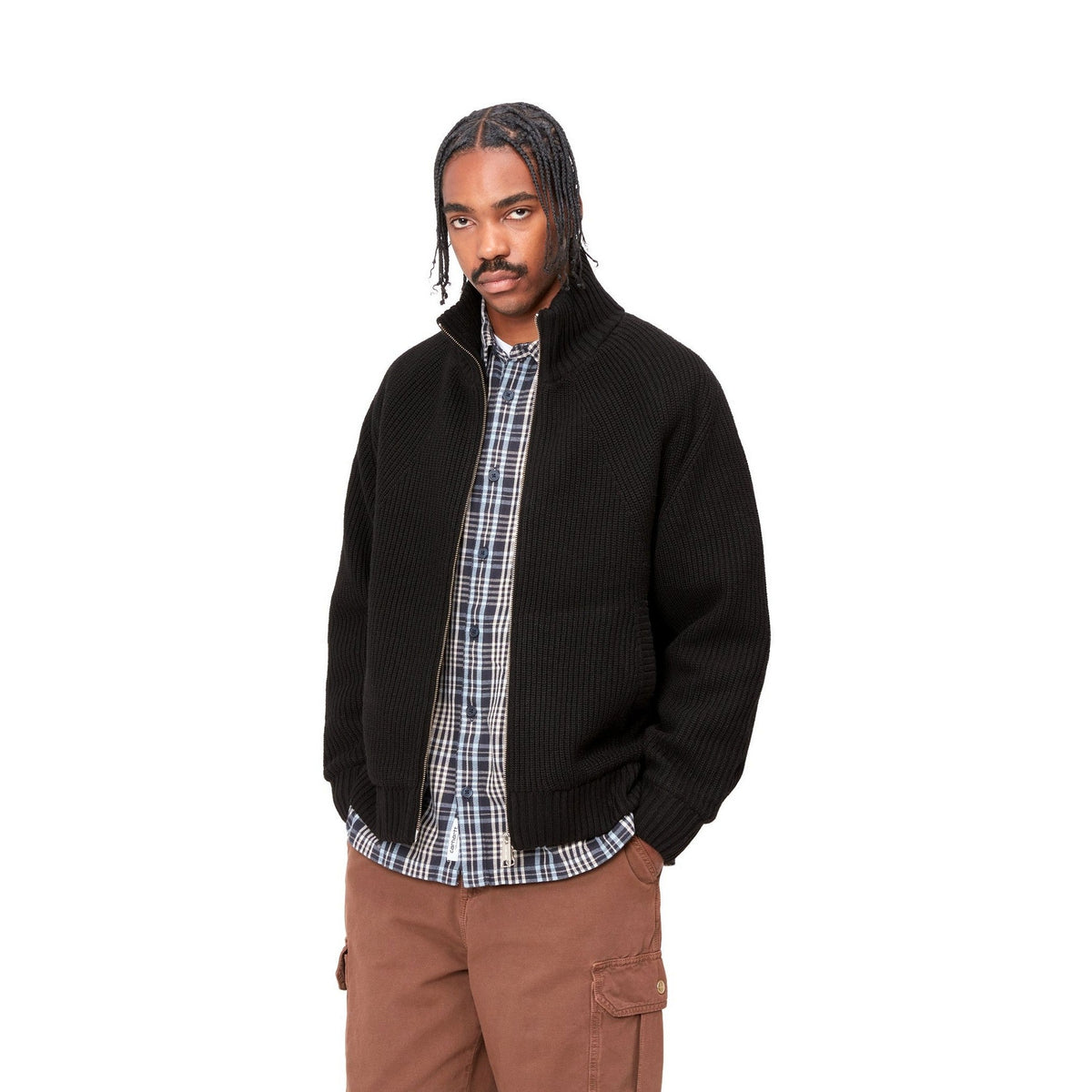 Carhartt WIP Banley Sweater Jacket Black