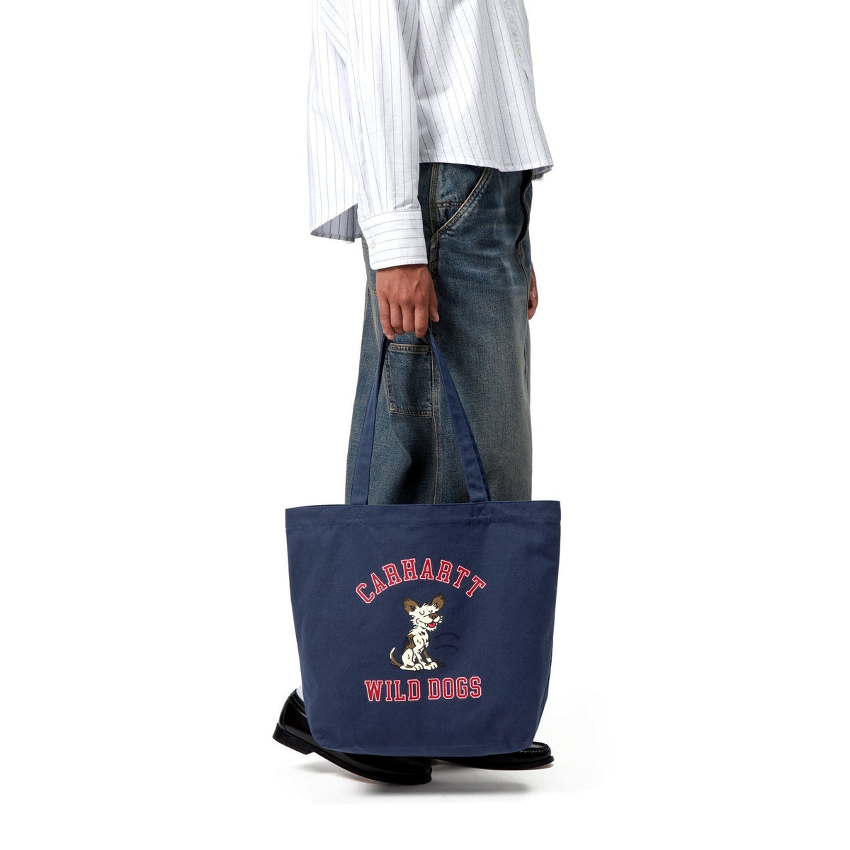 Carhartt WIP Canvas Graphic Tote Wild Dog Print, Jupiter