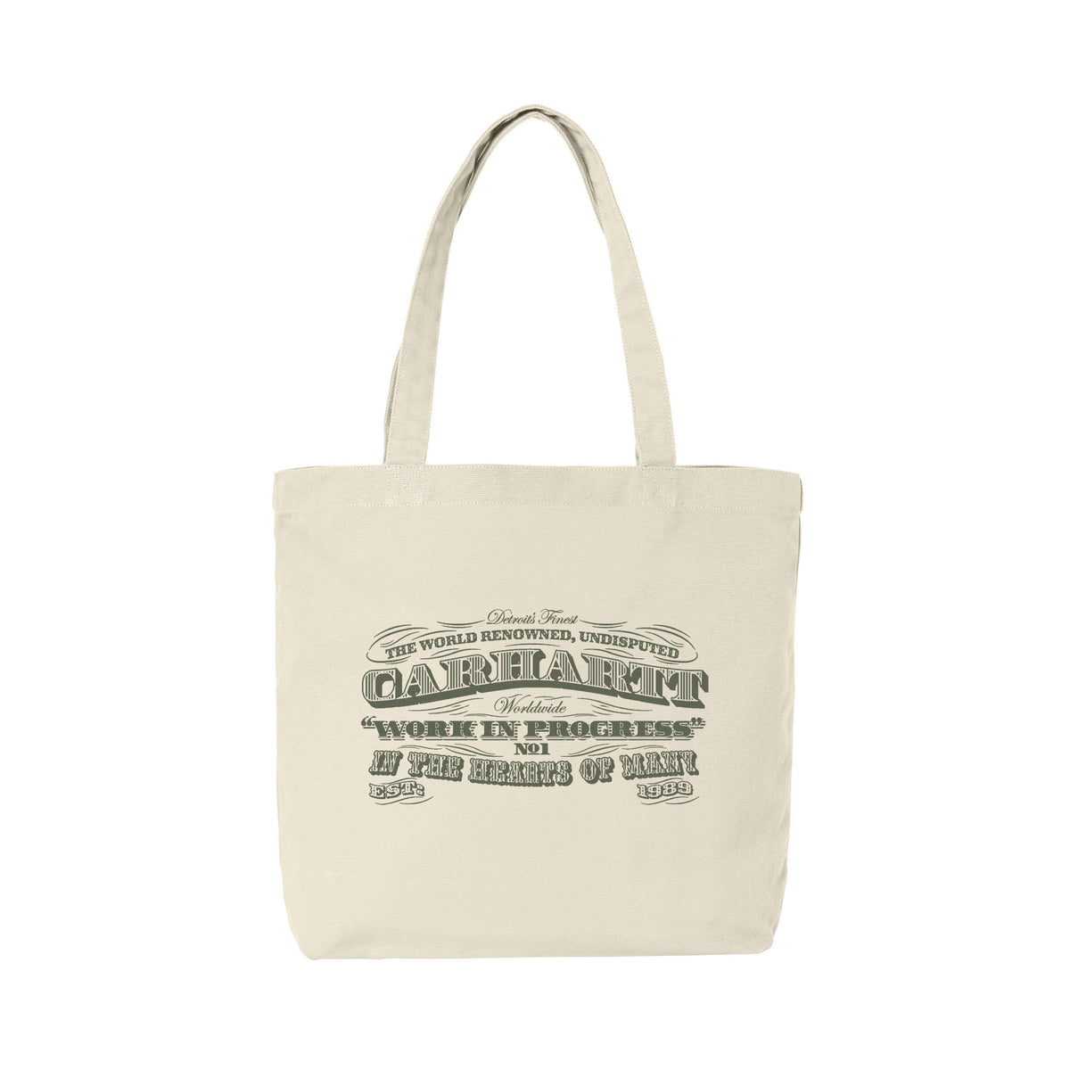 Carhartt WIP Canvas Graphic Tote 3 One 3 Print, Salt