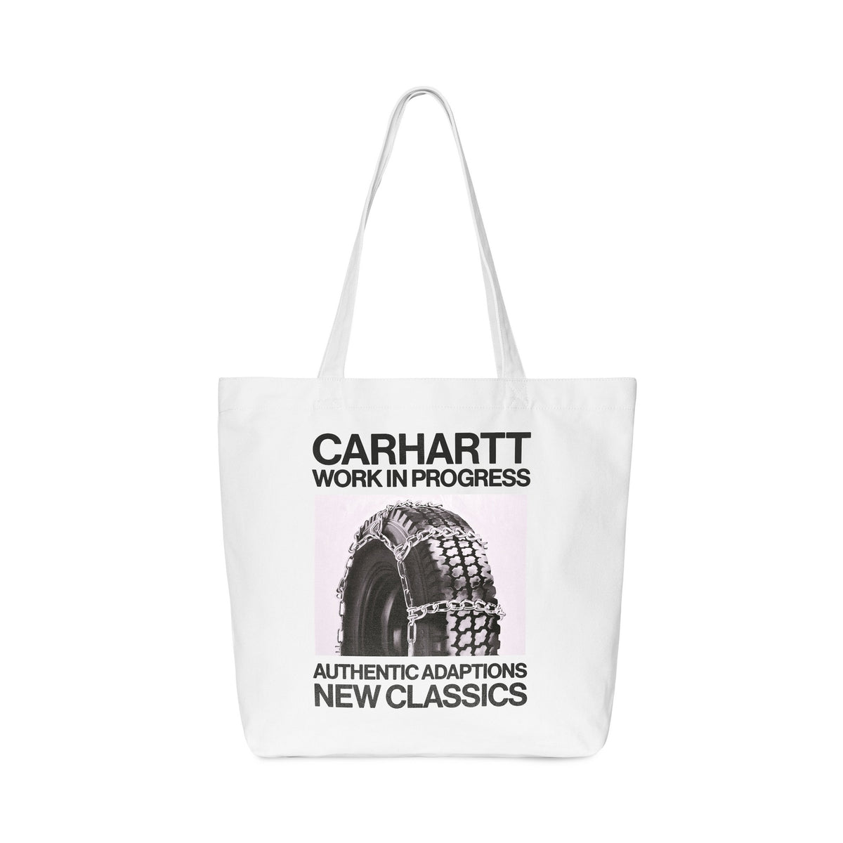 Carhartt WIP Canvas Graphic Tote Sean Hamilton Print, White