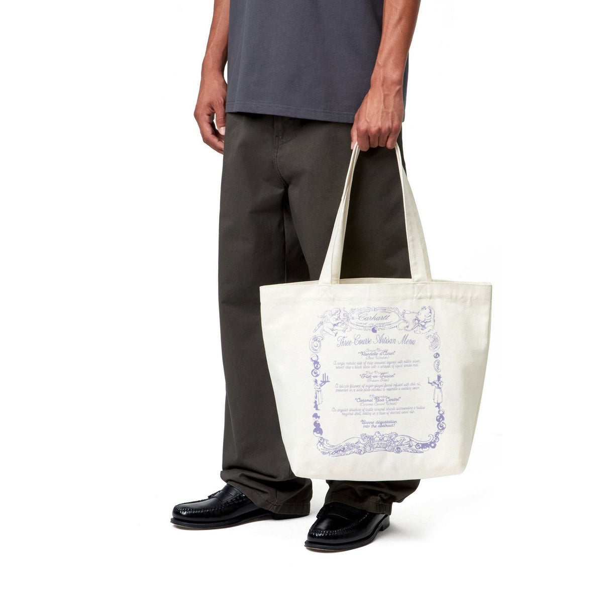 Carhartt WIP Canvas Graphic Tote Chez WIP, Wax