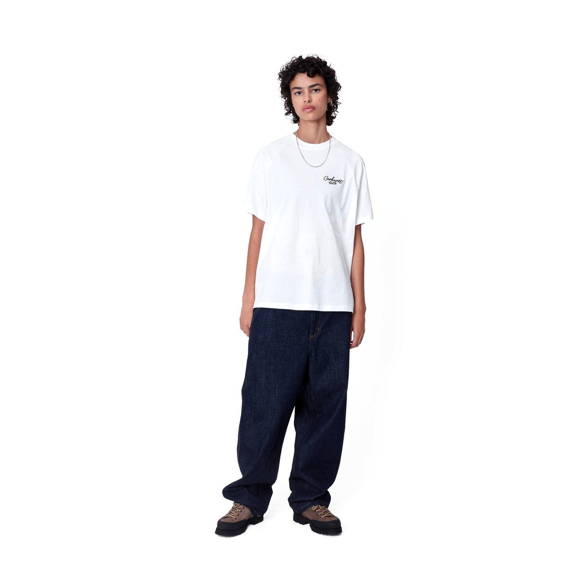 Carhartt WIP Women's S/S Signature T-Shirt White / Black