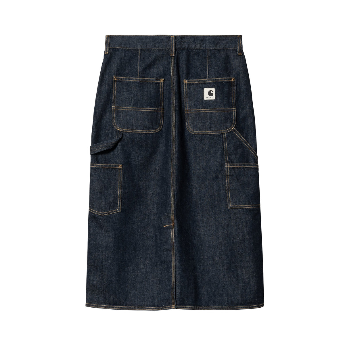 Carhartt WIP Women's Single Knee Skirt Blue, Rinsed