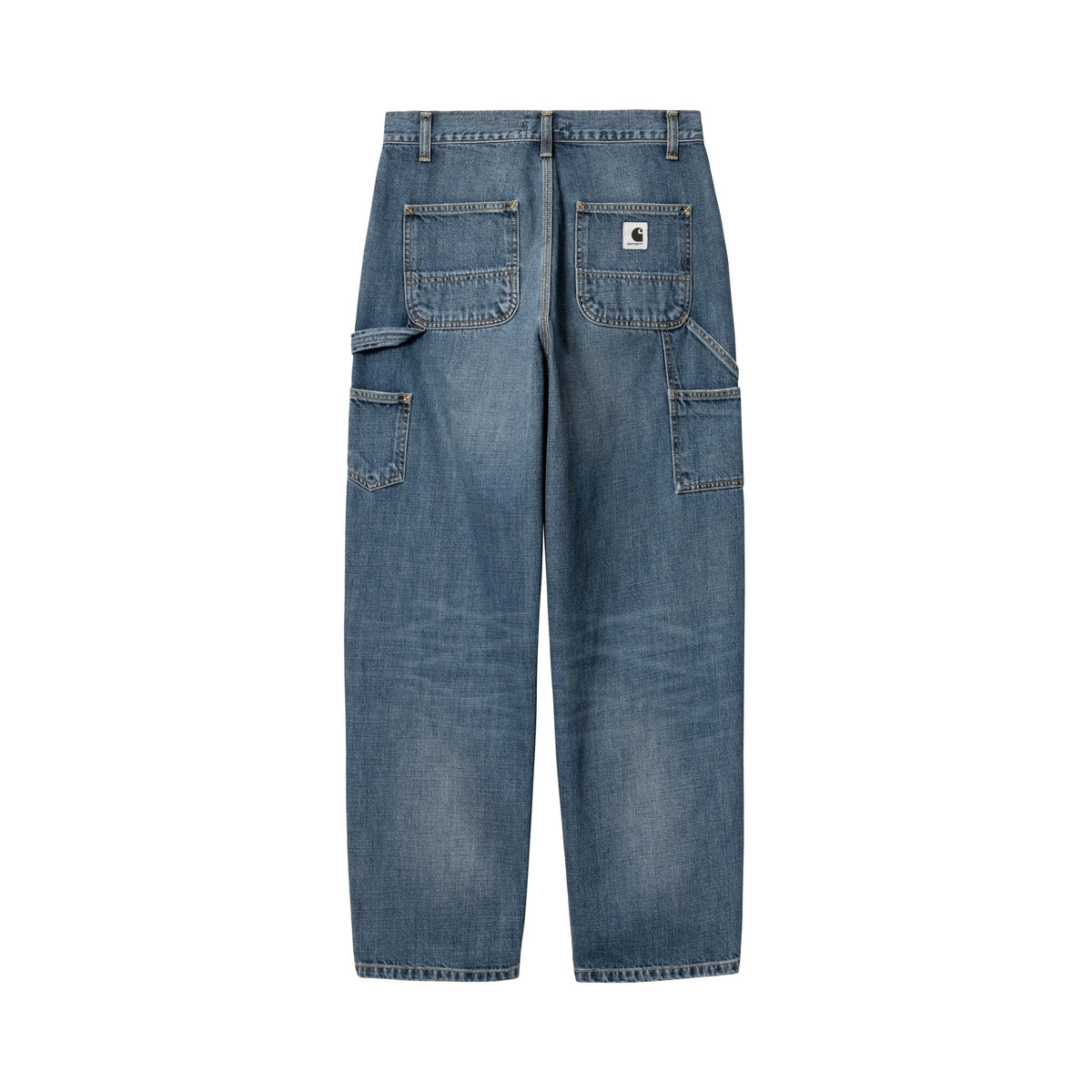 Carhartt WIP Women's Brandon Single Knee Pant Blue, Dark used wash