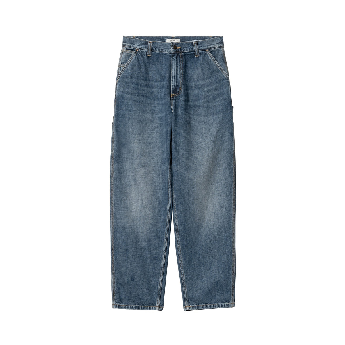 Carhartt WIP Women's Brandon Single Knee Pant Blue, Dark used wash