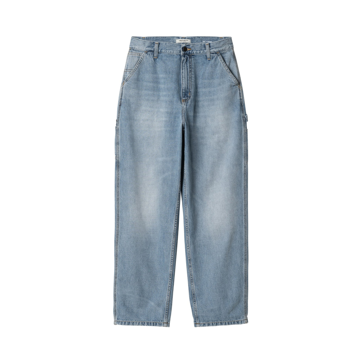 Carhartt WIP Women's Brandon Single Knee Pant Blue, Burst washed