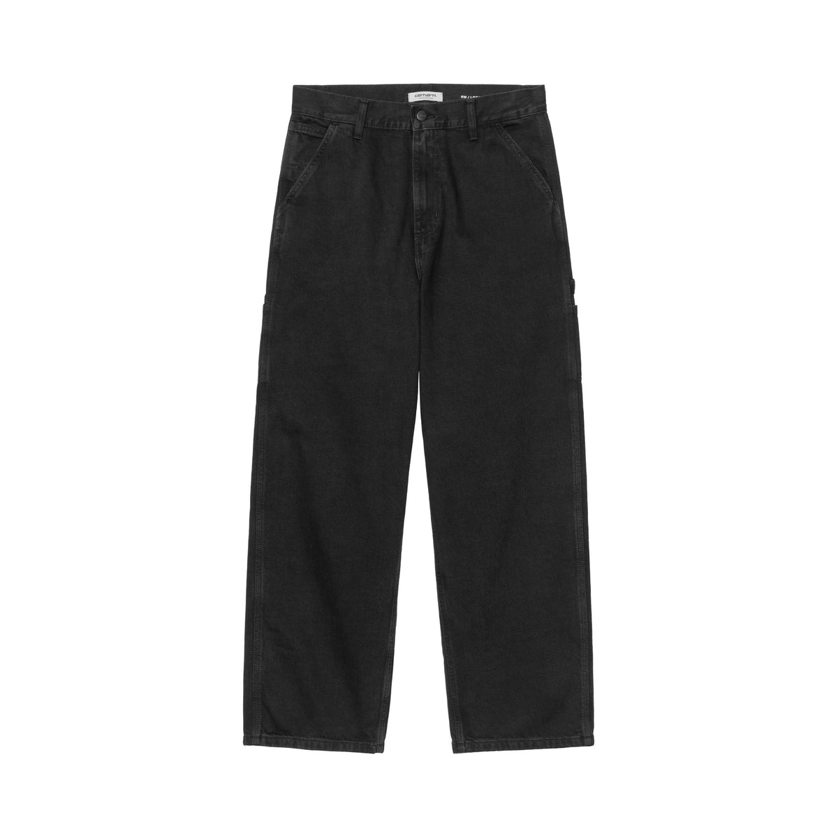 Carhartt WIP Women's Brandon Single Knee Pant Black, Stone washed