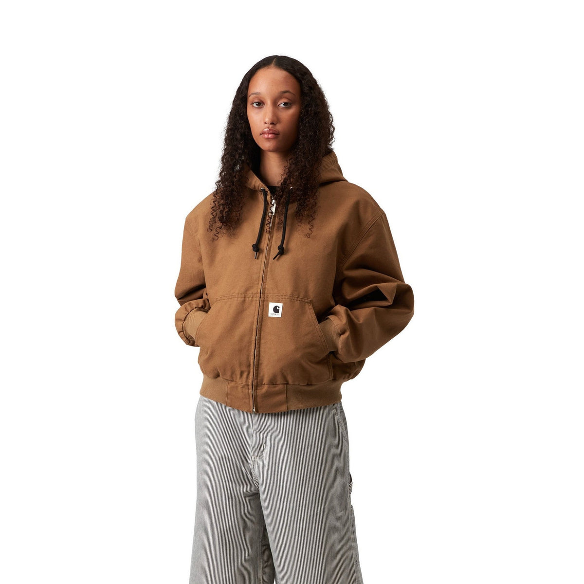 Carhartt WIP Women's OG Active Jacket Hamilton Brown, Rinsed