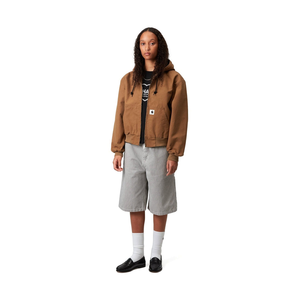 Carhartt WIP Women's OG Active Jacket Hamilton Brown, Rinsed