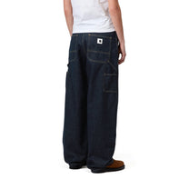 Carhartt WIP Women's Brandon Double Knee Pant Blue, Rinsed