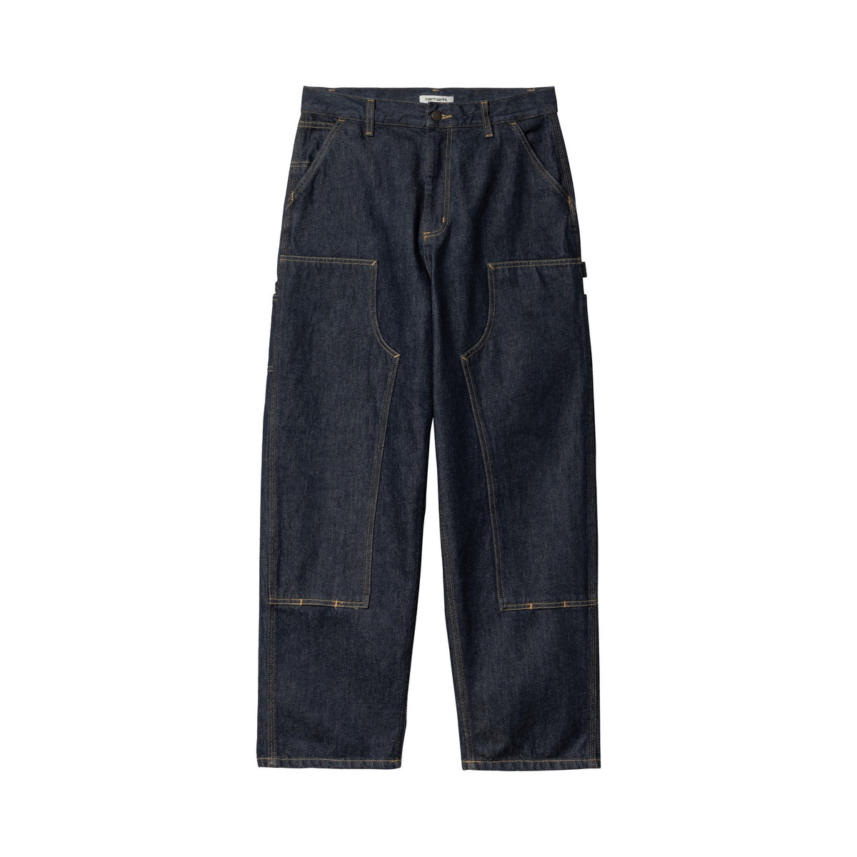 Carhartt WIP Women's Brandon Double Knee Pant Blue, Rinsed